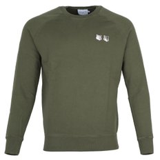 남성 더블 폭스헤드 패치 면 맨투맨 셔츠 JM00330KM0001 P395 (KHAKI GREY)