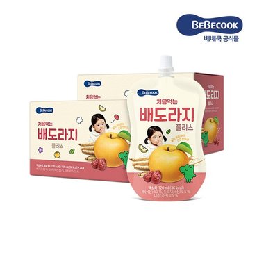 베베쿡 처음 먹는 배도라지플러스 2박스  120ml x 40팩 _P068864624