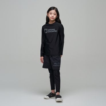 내셔널지오그래픽키즈 K242UWL610 반바지 롱 레깅스 CARBONBLACK