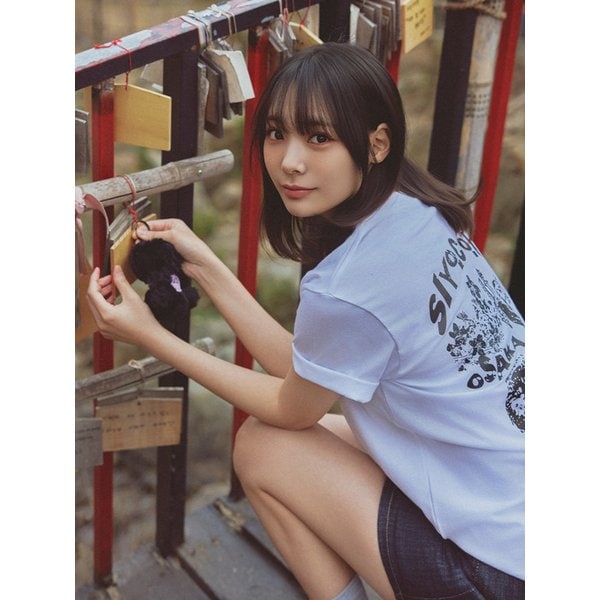 [니티드XQWER시연] 오사카 햄스터 그래픽 티셔츠 WHITE