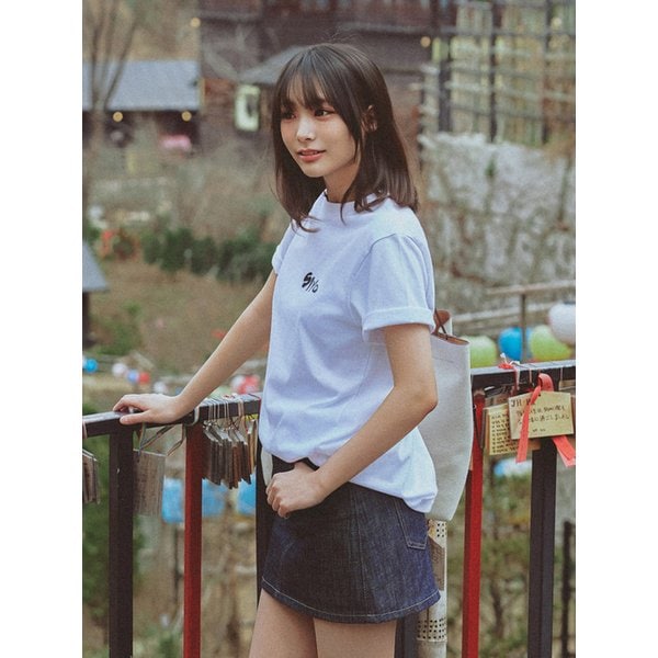 [니티드XQWER시연] 오사카 햄스터 그래픽 티셔츠 WHITE