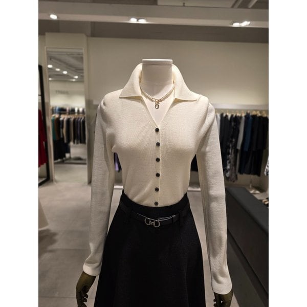 [파주점] 슬림핏 울 브이 칼라 가디건 JS3B1CD541