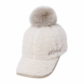 POMPOM FLEECE CAP_NURCW23411IVX