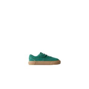ZARA 자라 키즈 레더 BAREFOOT 트레이너 운동화 그린 7430830500 7430830 1439666