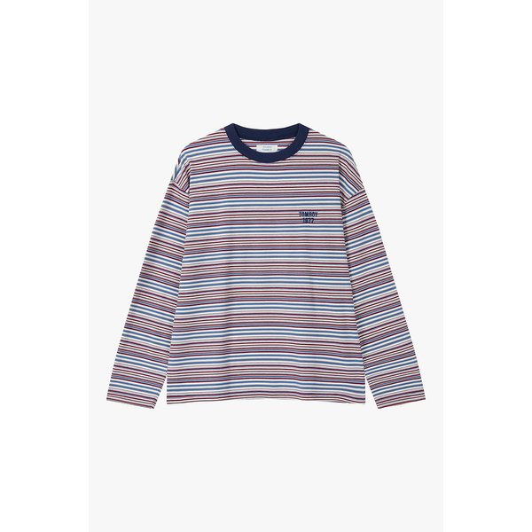 립배색 멀티스트라이프 티셔츠 9196122112051