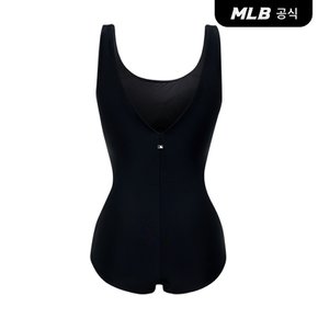 [코리아공식] 베이직 빅로고 원피스 스윔수트 NY (Black)