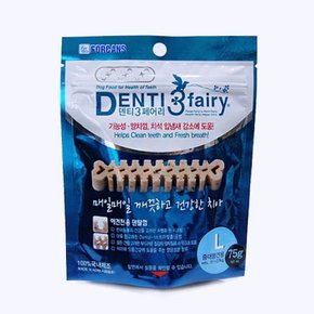 덴티 페어리 75G L 애견스틱 강아지양치간식