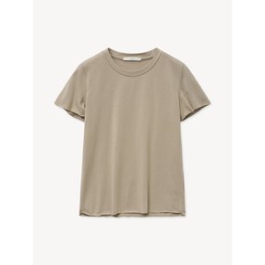 CUTTING ROUND T-SHIRT_BEIGE