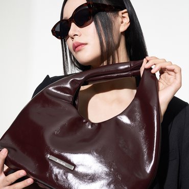 리끌로우 EGG TOTE BAG BROWN