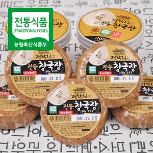 푸르젠 [전통식품인증] 정학님의 국산콩 수제 청국장 160g*6개
