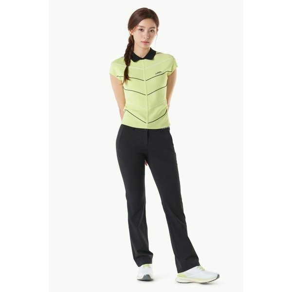 [여주점] 여성 솔리드 오비밴드 슬림일자 팬츠 GQ222LPT51 BLCK