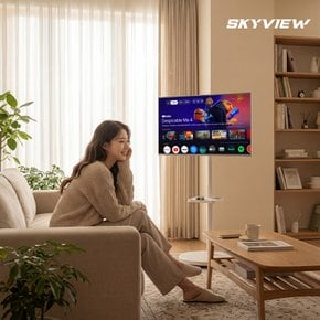 화이트에디션 삼탠바이미 81cm(32인치) FHD QLED 스마트 이동식 TV 중소바이미 삼텐바이미