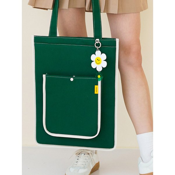 캔버스 스트랩 노트북 맥북 파우치 - 15인치