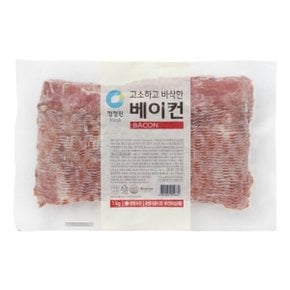 청정원 고소하고 바삭한 베이컨 냉동 1kg