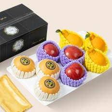 달찐과일 사과배한라봉 333 혼합 선물세트 3.3kg (배3,사과3,한라봉3) 금보자기 별도동봉
