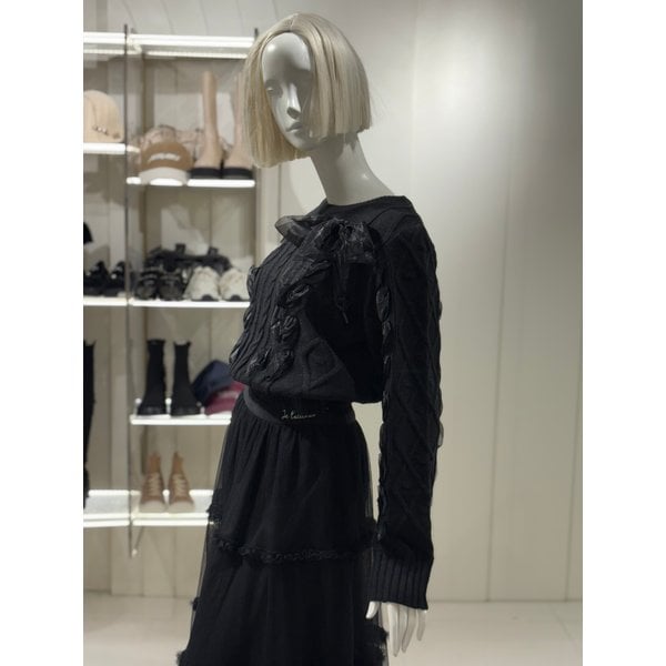 [파주점] 리본 레이스업 꽈베기 니트(ER4OKL51)