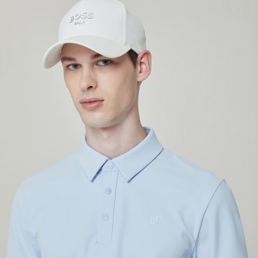 BOSS GOLF 라이트웨이 로고 포인트 볼캡 MAN WHITE