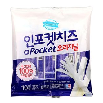 제이큐 치즈오리지날 동원F B 덴마크 인포켓 200G