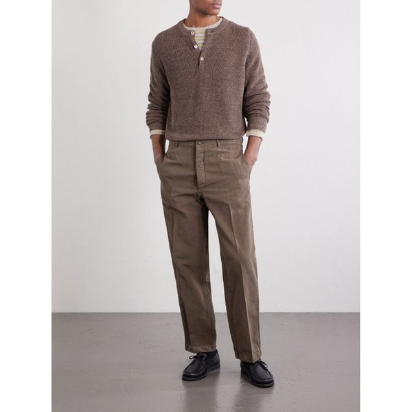 가바 뷰클백 스트레이트 코튼 리넨 블렌드 팬츠 46376663162982741