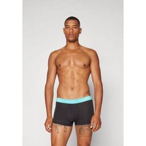 4645122 Calvin Klein STRETCH LOW RISE TRUNK 3 PACK - Pants black/light brown/turquoise