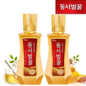 식품 아카시아꿀 600gX2개 총1200g 100% 국산꿀 동서벌꿀