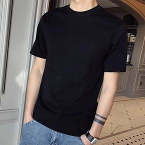 티셔츠 라운드 반팔티셔츠 편안 홈웨어 쿨 상의 여름
