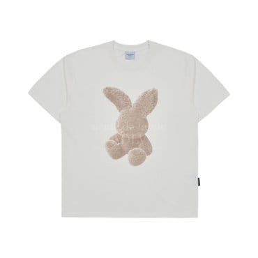 아크메드라비 FUZZY RABBIT SHORT SLEEVE T-SHIRT CREAM 퍼지레빗 크림 SSBKZR-CRM