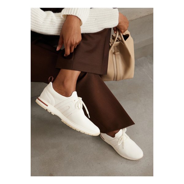 360 Lp 플렉시 워크 가죽 스니커즈 화이트 46376663162893154