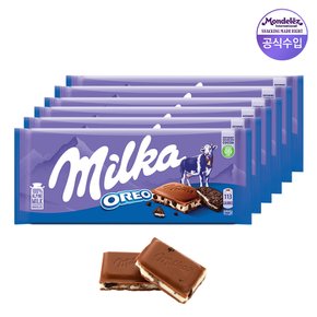 밀카 타블렛 초콜릿 오레오 100g 6개