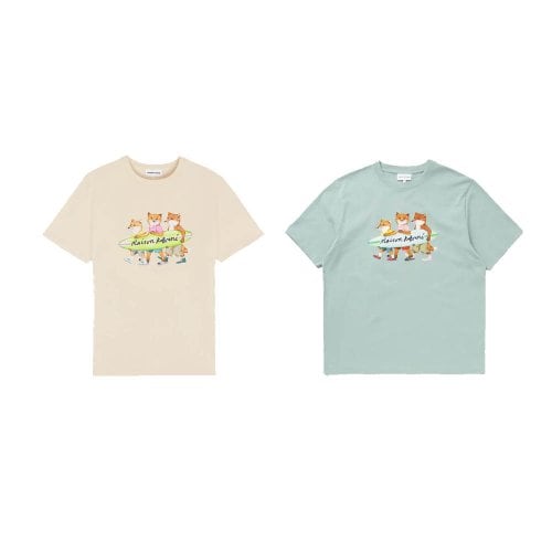 메종키츠네 남성 서핑 폭스 컴포트 티셔츠 MM00120KJ0118