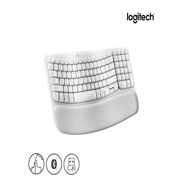 로지텍코리아 WAVE KEYS 인체공학 무선 블루투스 키보드