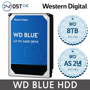 WD [WD 공식판매원] WD Blue 3.5인치 8TB HDD 하드디스크 WD80EAAZ