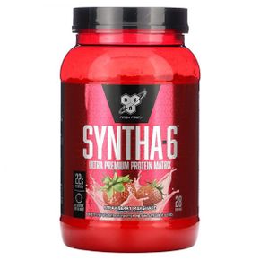 BSN Syntha-6 울트라 프리미엄 프로틴 매트릭스 딸기 밀크셰이크 1.32kg(2.91lbs)