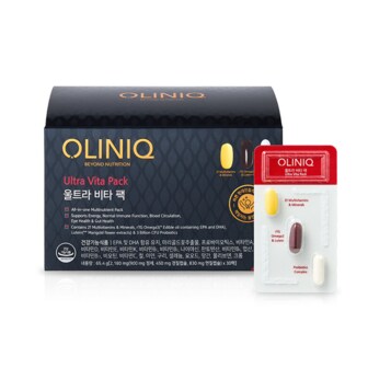 GNC [OLINIQ] 울트라 비타 팩 (30일분) / 비타민+루테인오메가+유산균 멀티팩