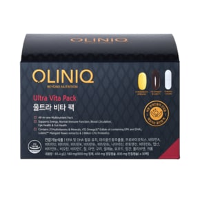 [OLINIQ] 울트라 비타 팩 (30일분) / 비타민+루테인오메가+유산균 멀티팩
