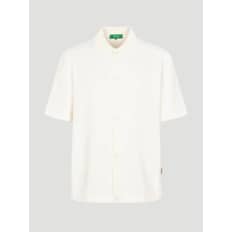 24SS 부클 셔츠형 반소매 티셔츠 - 아이보리(BC4342N020)