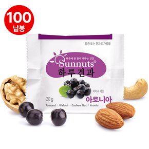 하루견과아로니아20g*100낱봉/호두,아몬드,아로니아,하루견과