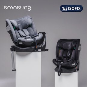 네오 아이사이즈 회전형 카시트 스톤블랙 (ISOFIX) / 선쉐이드