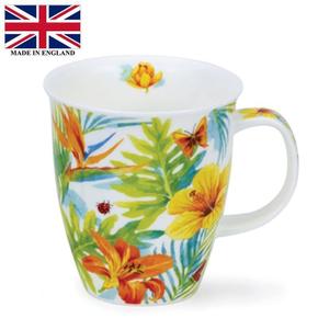 [해외직구] Dunoon 두눈 네비스 본 차이나 머그_Tropicana Yellow Birds of Paradise 480ml Nevis Bone China Mug