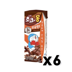 남양 초코에몽 프로틴 단백질팩우유 190ml x 6개