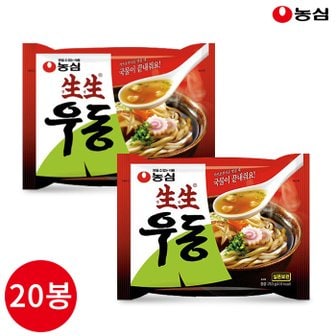  농심 생생우동 253g x 20봉