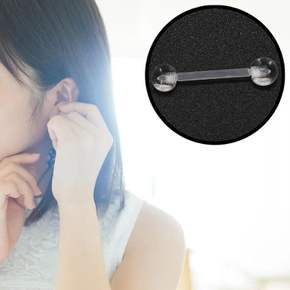 귀막힘 방지 살튀 투명 피어싱 귀 아크릴 볼 남자 플라스틱 연골