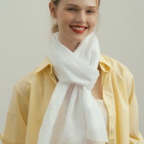 twinkle cotton scarf - white