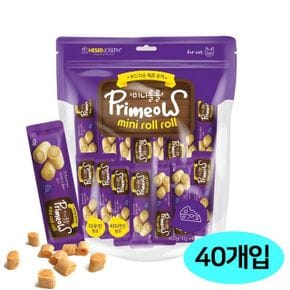 생활모음 미니롤롤 치즈 고양이 간식 10g 40개입