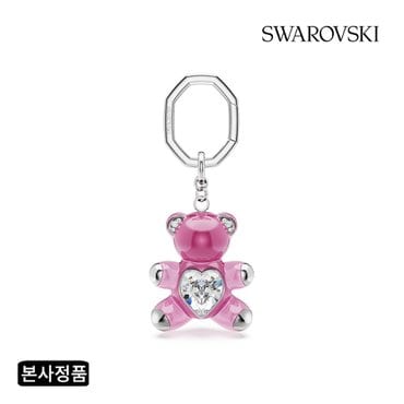 스와로브스키 [본사정품/쇼핑백증정] Teddy 핑크 로듐 키 링 5735365