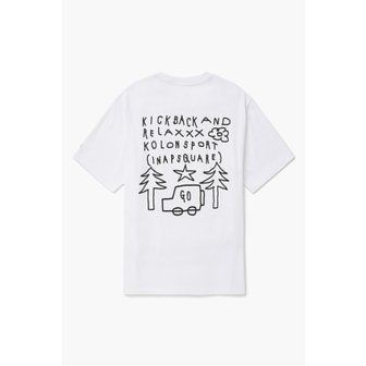 코오롱스포츠 남녀공용 그래픽 티셔츠 (RELAXXX) JWTCM24851WHX