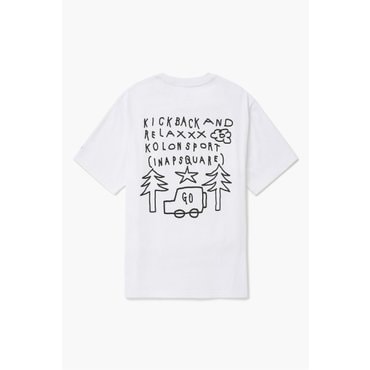 코오롱스포츠 남녀공용 그래픽 티셔츠 (RELAXXX) JWTCM24851WHX