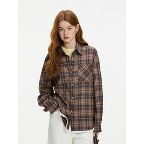 WD_Vintage plaid pocket shirt