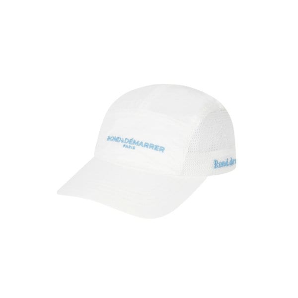 [남녀공용] 시그니처 메인심볼 컬러블록 캠프캡 (화이트)