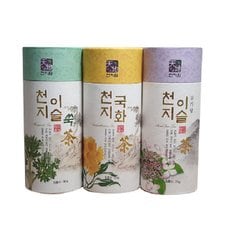 천지이슬차 3종세트 (직영농장/무농약) 수국차25g+국화차25g+참쑥차30g